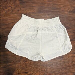 Lululemon White Athletic Shorts